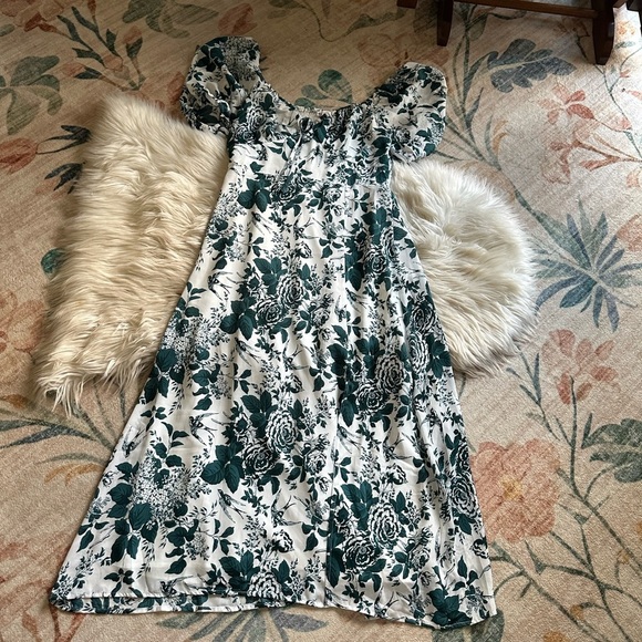 BALTIC BORN Cadence Midi Dress In Jade Floral - Picture 5 of 8